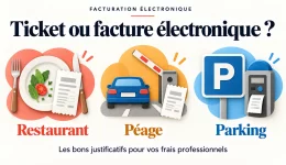ticket facture electronique